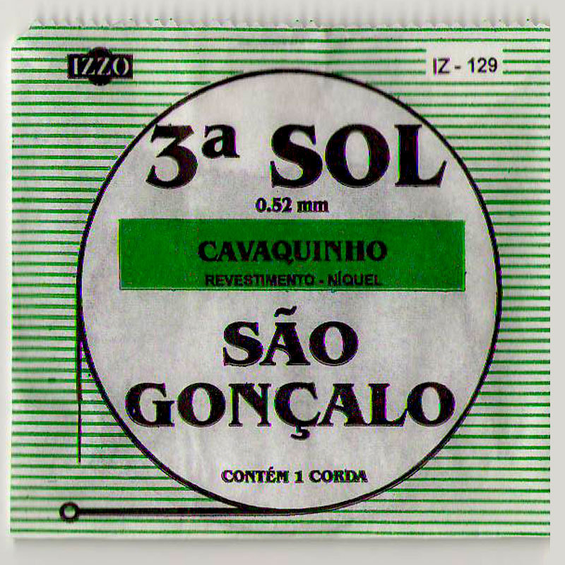 3. corde Sol  0,52 mm Cavaquinho