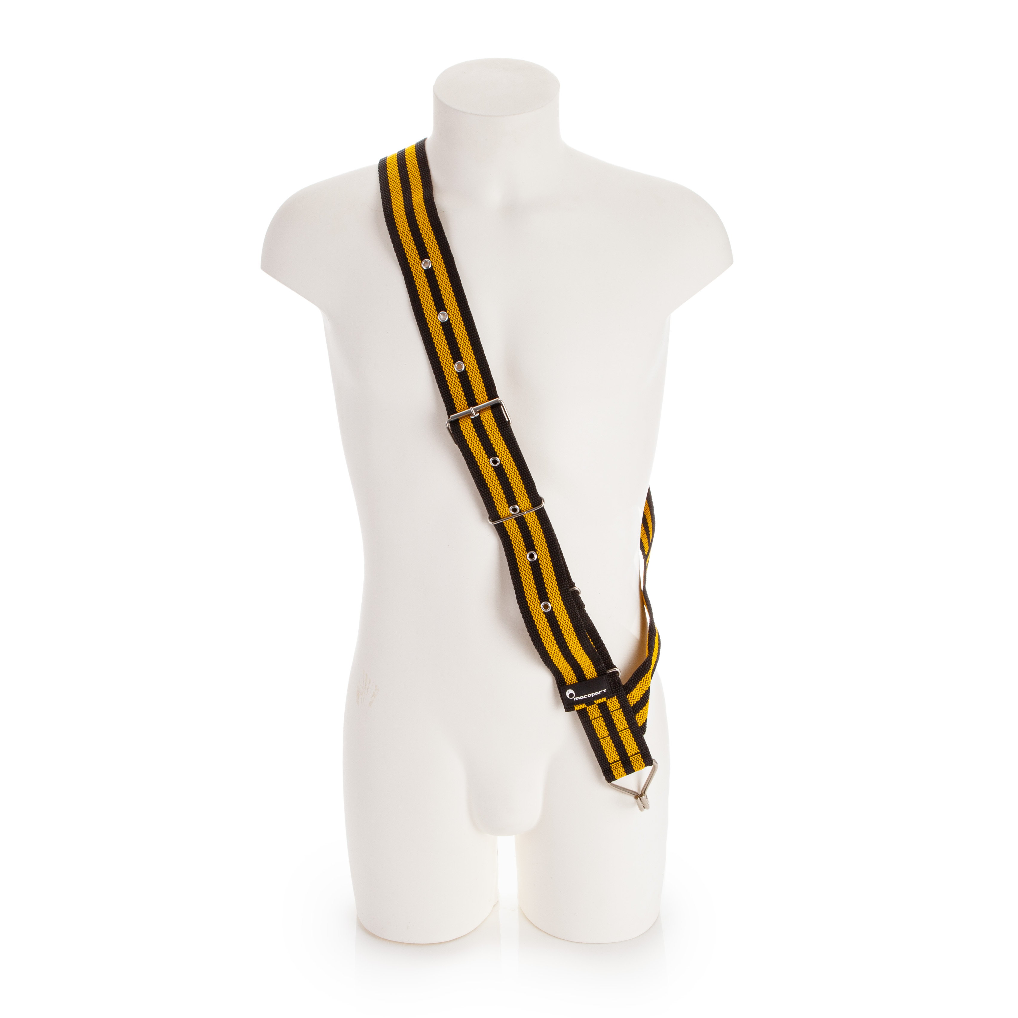 Shoulder strap Tradicional black yellow no padding