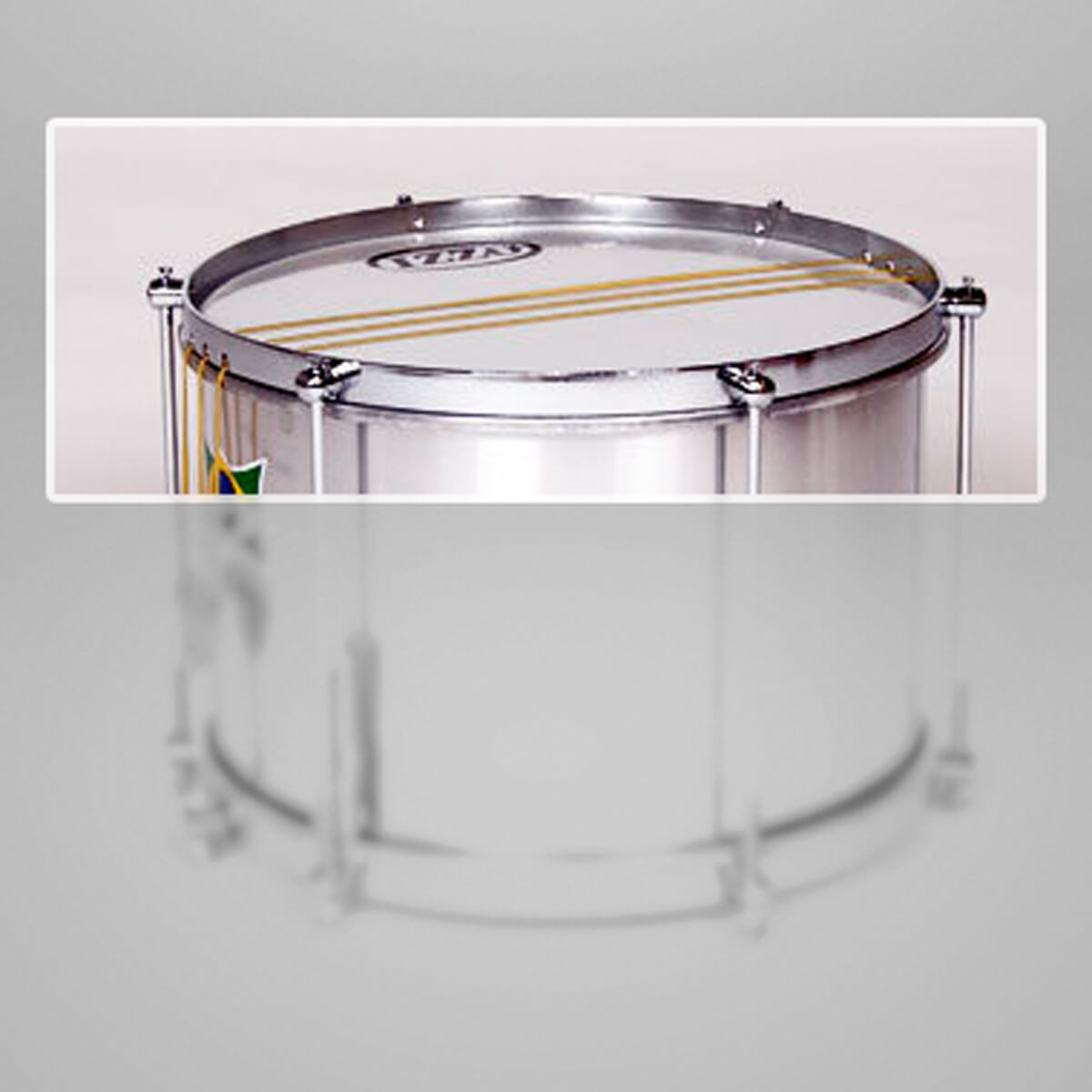 Rim Caixa 12'' side with slots for 6 lugs chrome