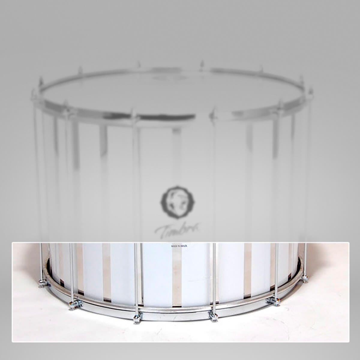 Rim Surdo 22'' side with slots for 12 lugs chrome